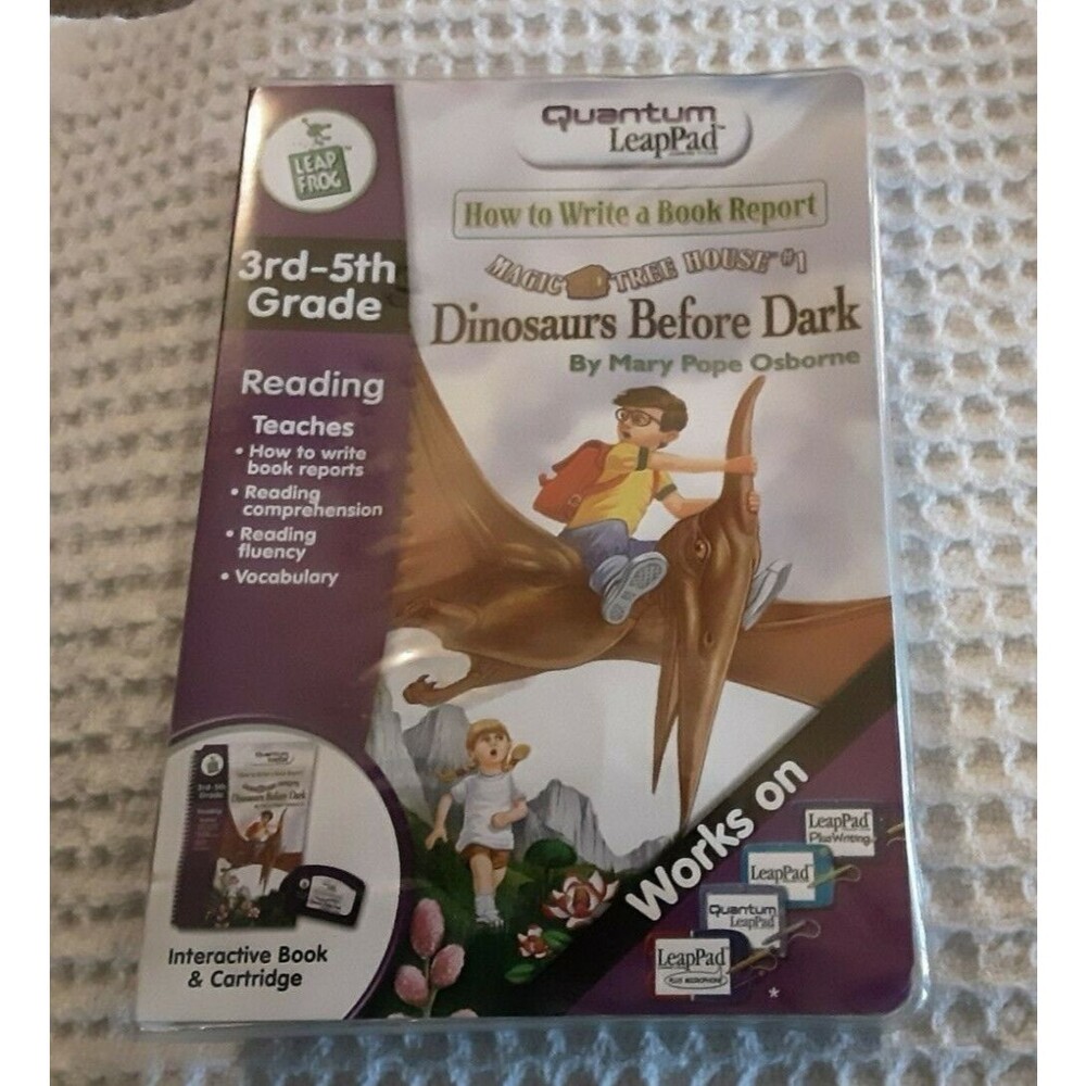 Quantum Pad Book & Cartridge - Dinosaurs Before Dark: How to write a book report